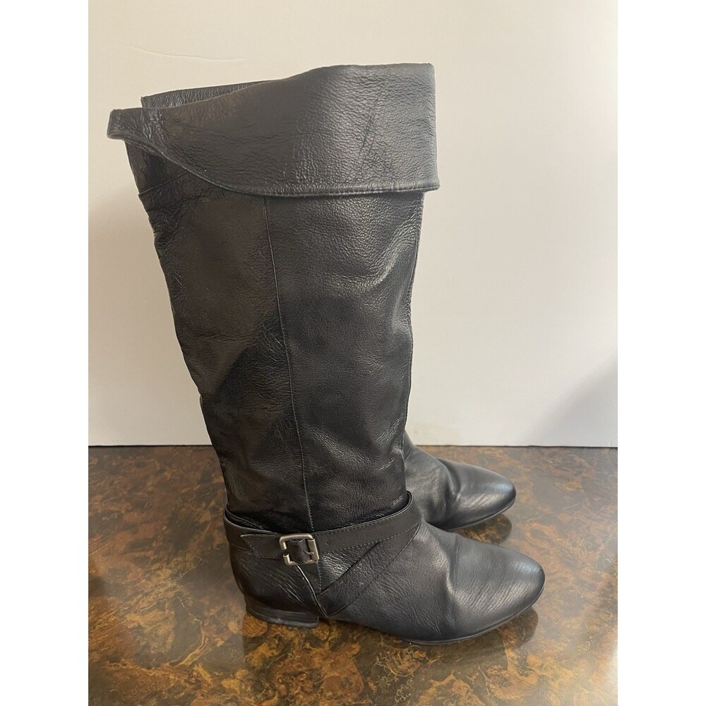 Chinese Laundry Size 8 Black Fashion Knee High 15” Block Heel Boots